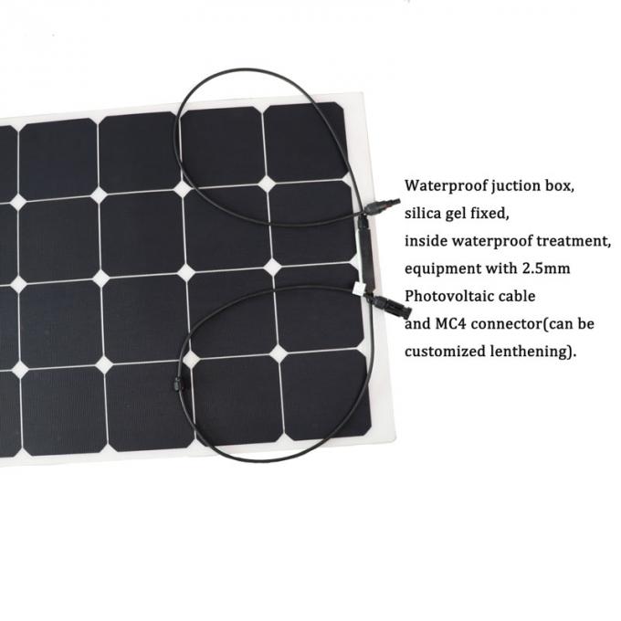 Pannello solare monocristallino flessibile dei semi antinvecchiamento 100W 1